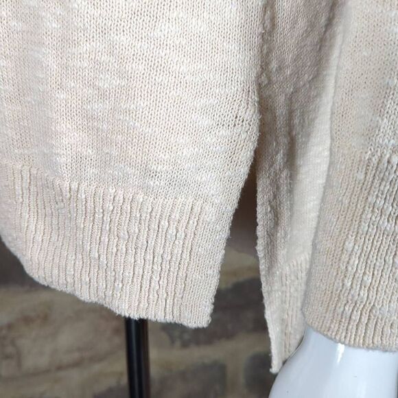 Rachel‎ Zoe Oatmeal Long Sleeve Lightweight Sweater Woman's Size Small - Picture 5 of 12
